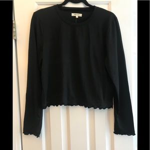 Madewell Ruffle Edge Tee (long sleeve)
